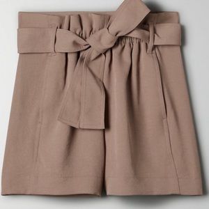 Aritzia paper bag shorts